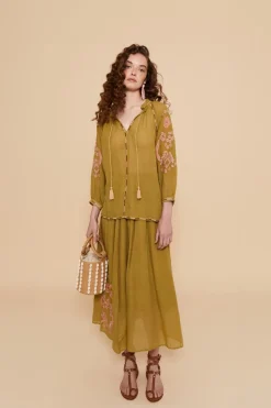 Discount BLUSA CHAIN VERDE Shirts and blouses