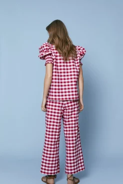 Online BLUSA LEANDROROJO CUADROS Shirts and blouses