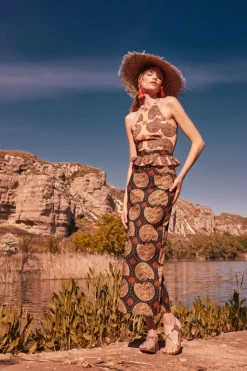 Online FALDA CARACOLABEIGE Skirts