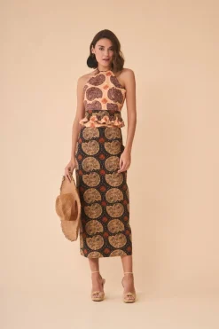 Online FALDA CARACOLABEIGE Skirts