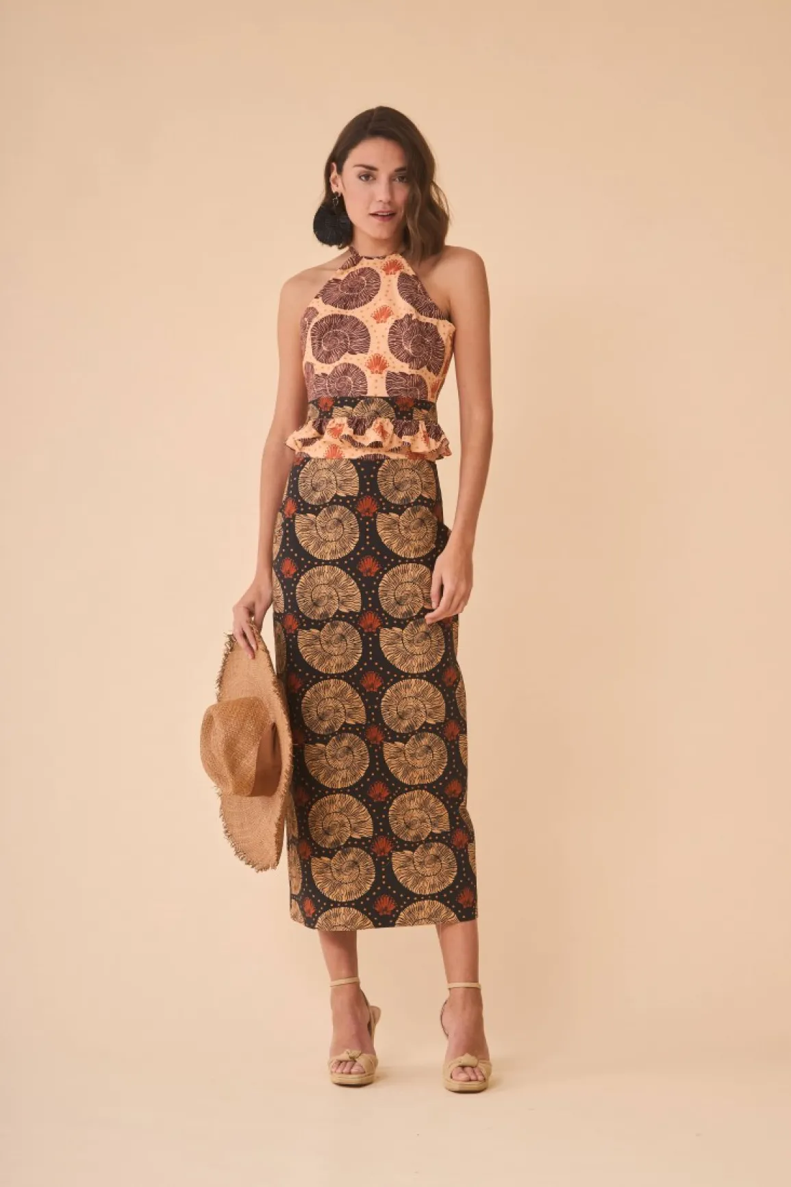 Online FALDA CARACOLABEIGE Skirts