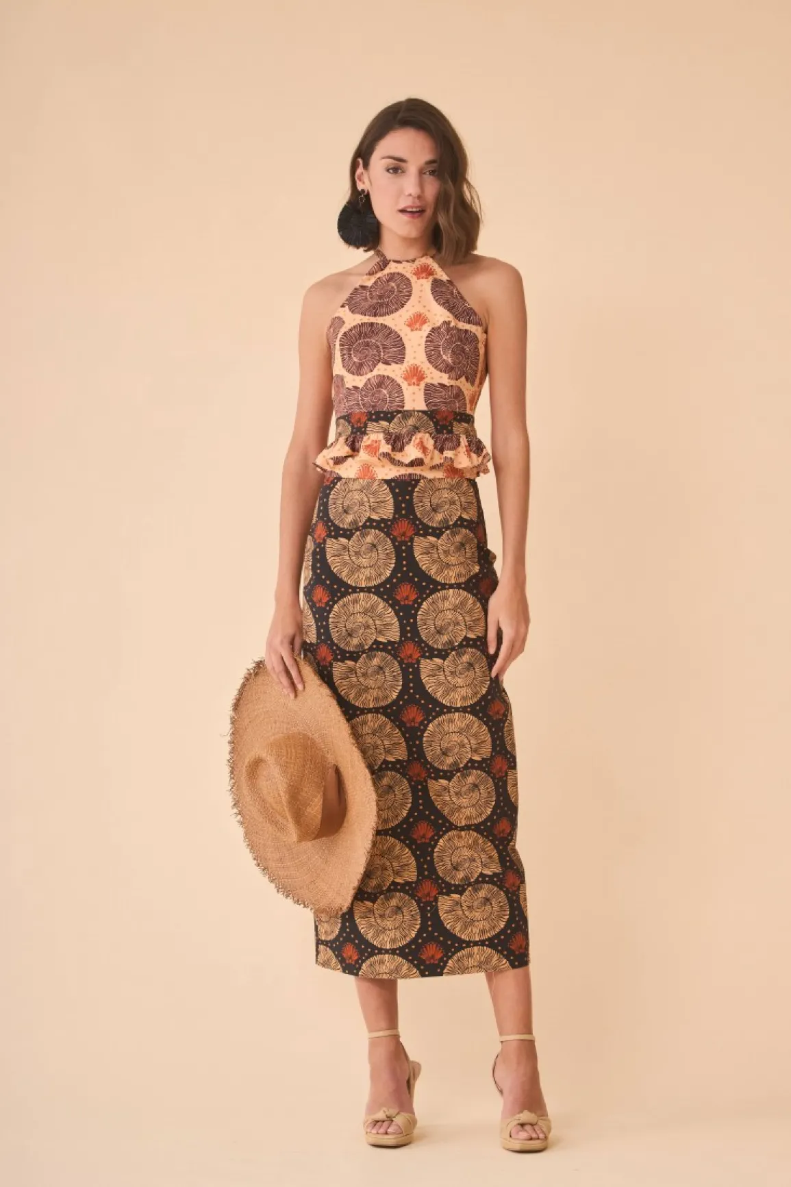 Online FALDA CARACOLABEIGE Skirts