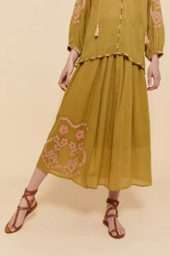 Hot FALDA CHAIN VERDE Skirts