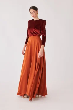 Discount FALDA LAURAMBNARANJA MARIA BARAZA X COOSY|Skirts