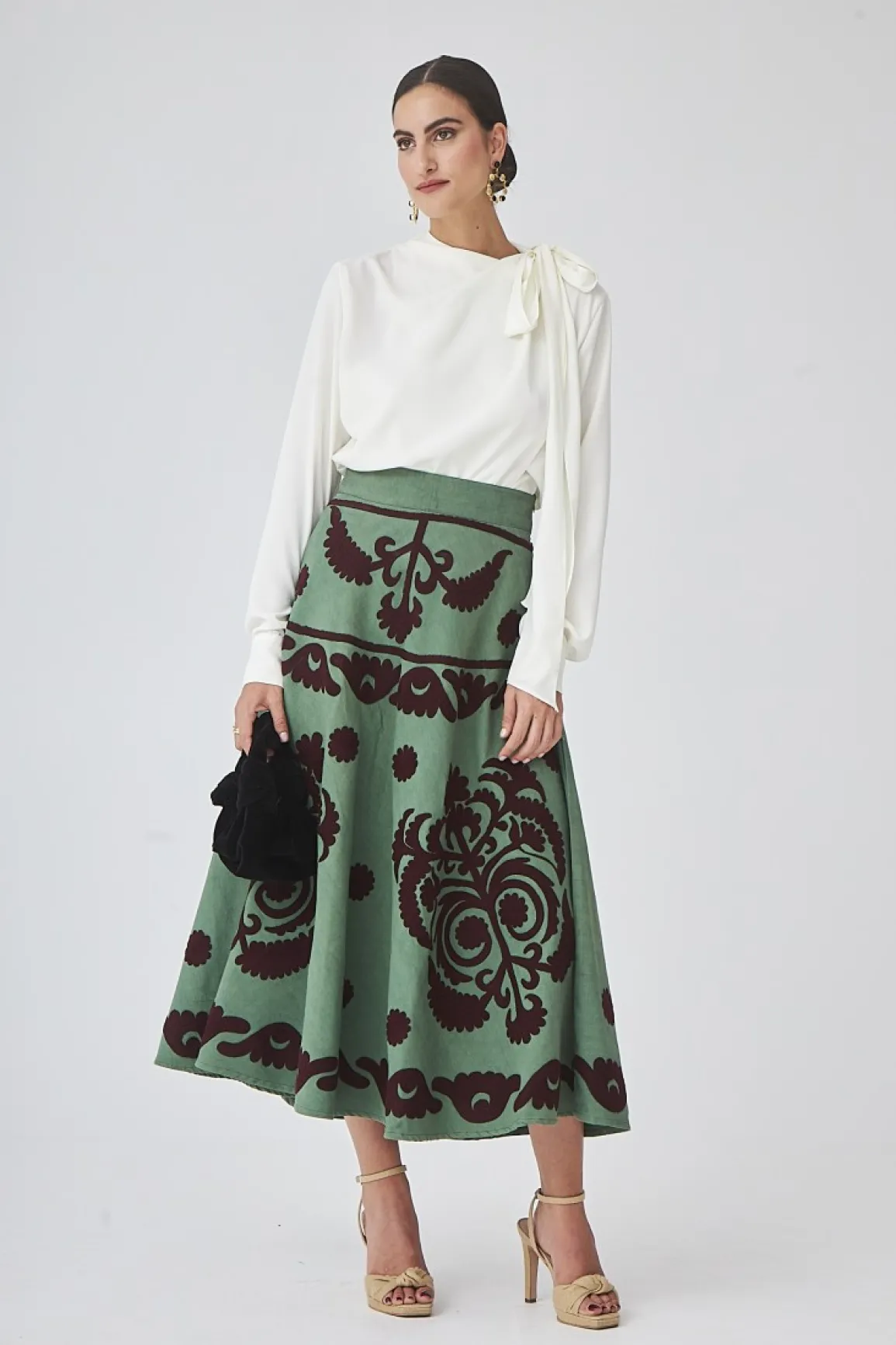 Fashion FALDA NARANJOVERDE Skirts