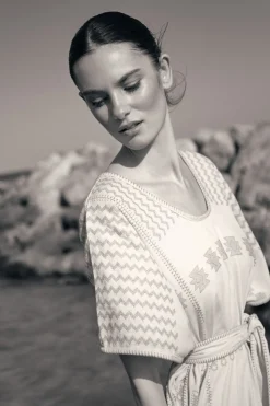 Outlet KAFTAN FRIDITA SALMON Dresses