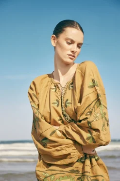 Fashion KAFTAN RIZO VERDE Dresses