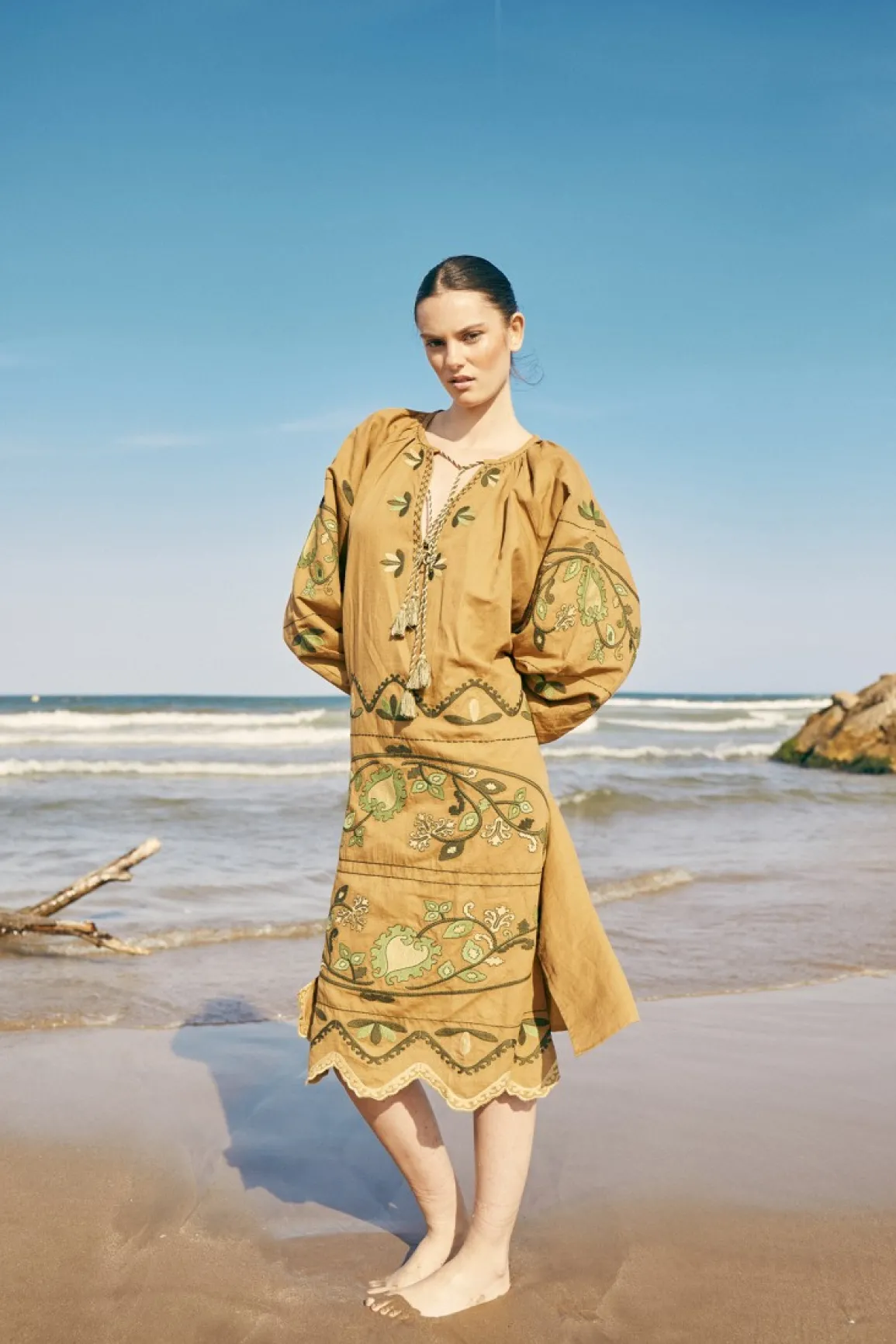 Fashion KAFTAN RIZO VERDE Dresses