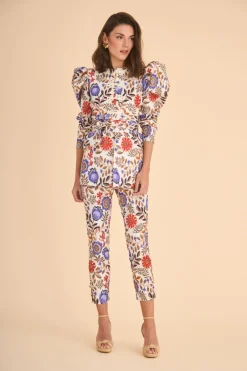 Outlet PANTALON ALMENDRAESTAMPADO Total look|Pants
