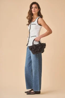 Hot PANTALON ELSA DENIM NEGRO Pants