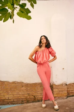 Discount PANTALON SOLMETTOCORAL Pants|Total look