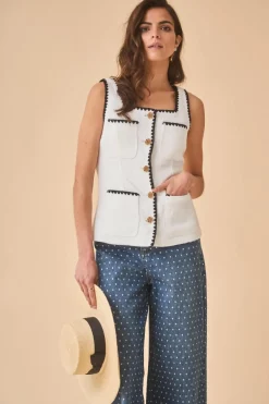 Sale TOP FIESTA FILBERTA BLANCO Tops