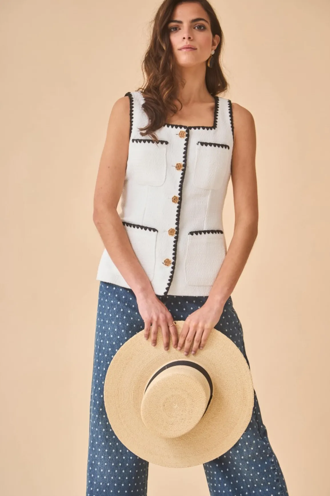 Sale TOP FIESTA FILBERTA BLANCO Tops