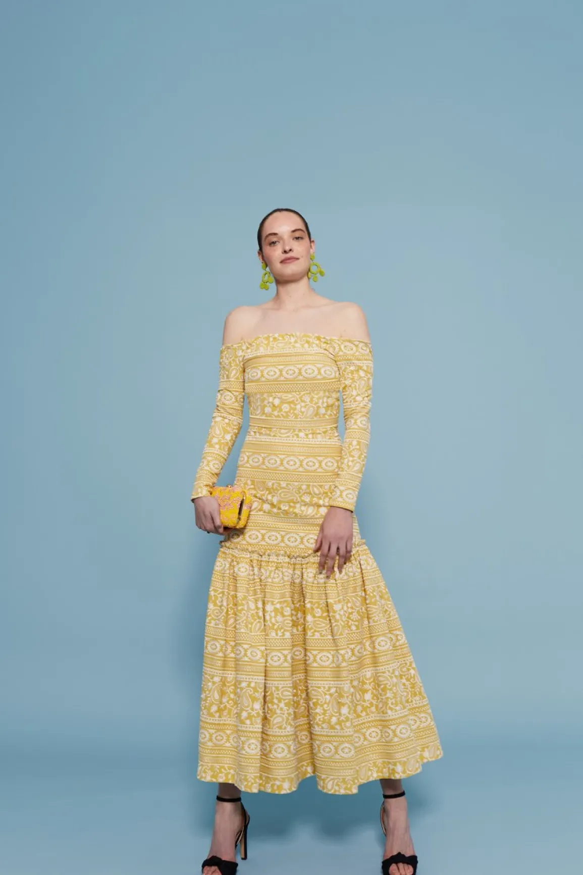 Sale VESTIDO AFRICAAMARILLO Midi dresses