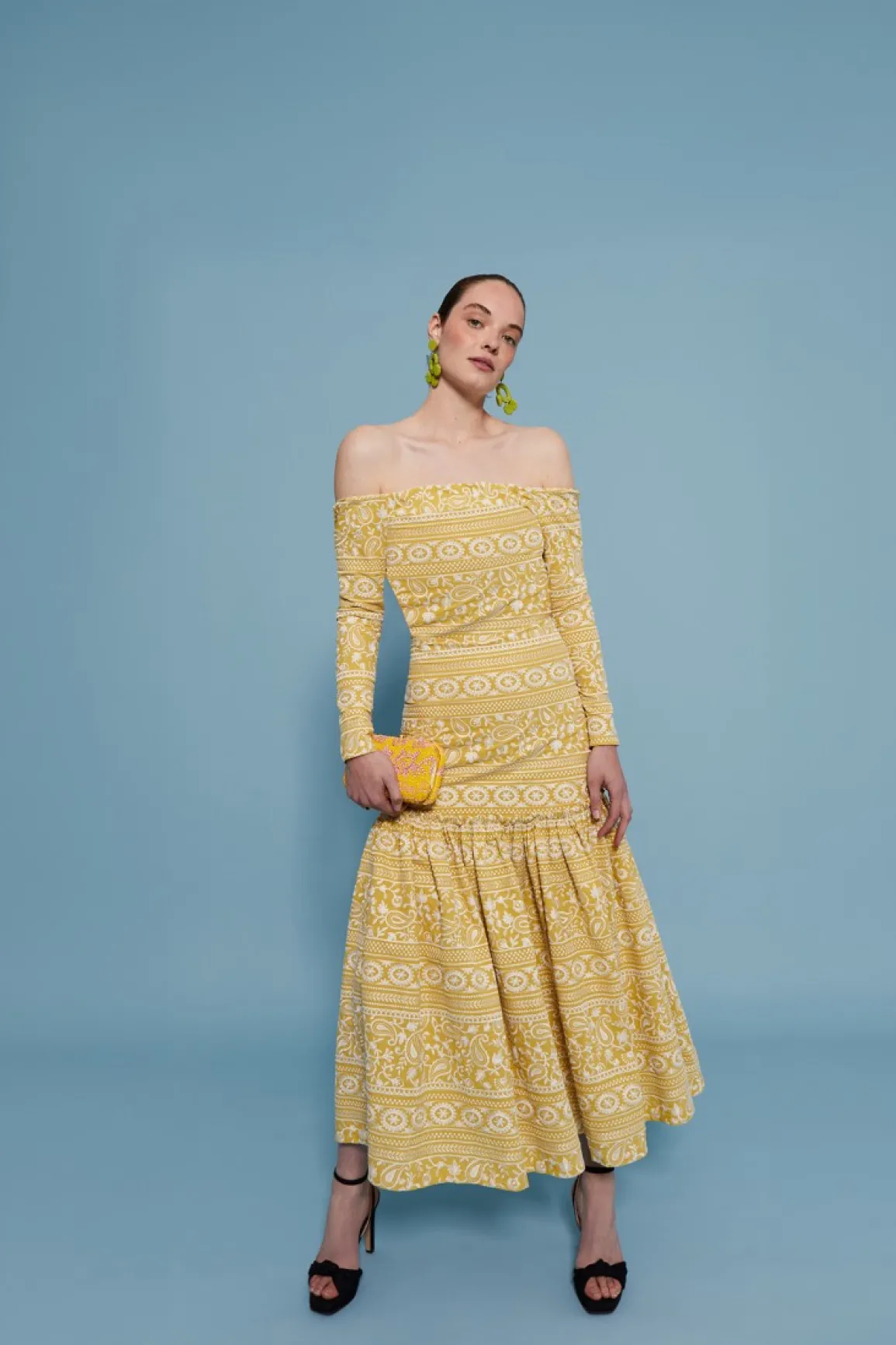 Sale VESTIDO AFRICAAMARILLO Midi dresses