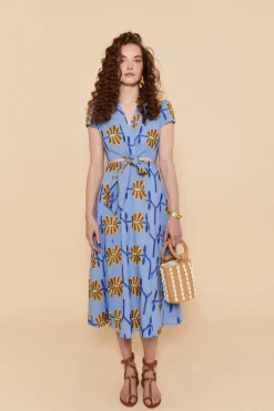 Sale VESTIDO ALBAAZUL FLORES Midi dresses