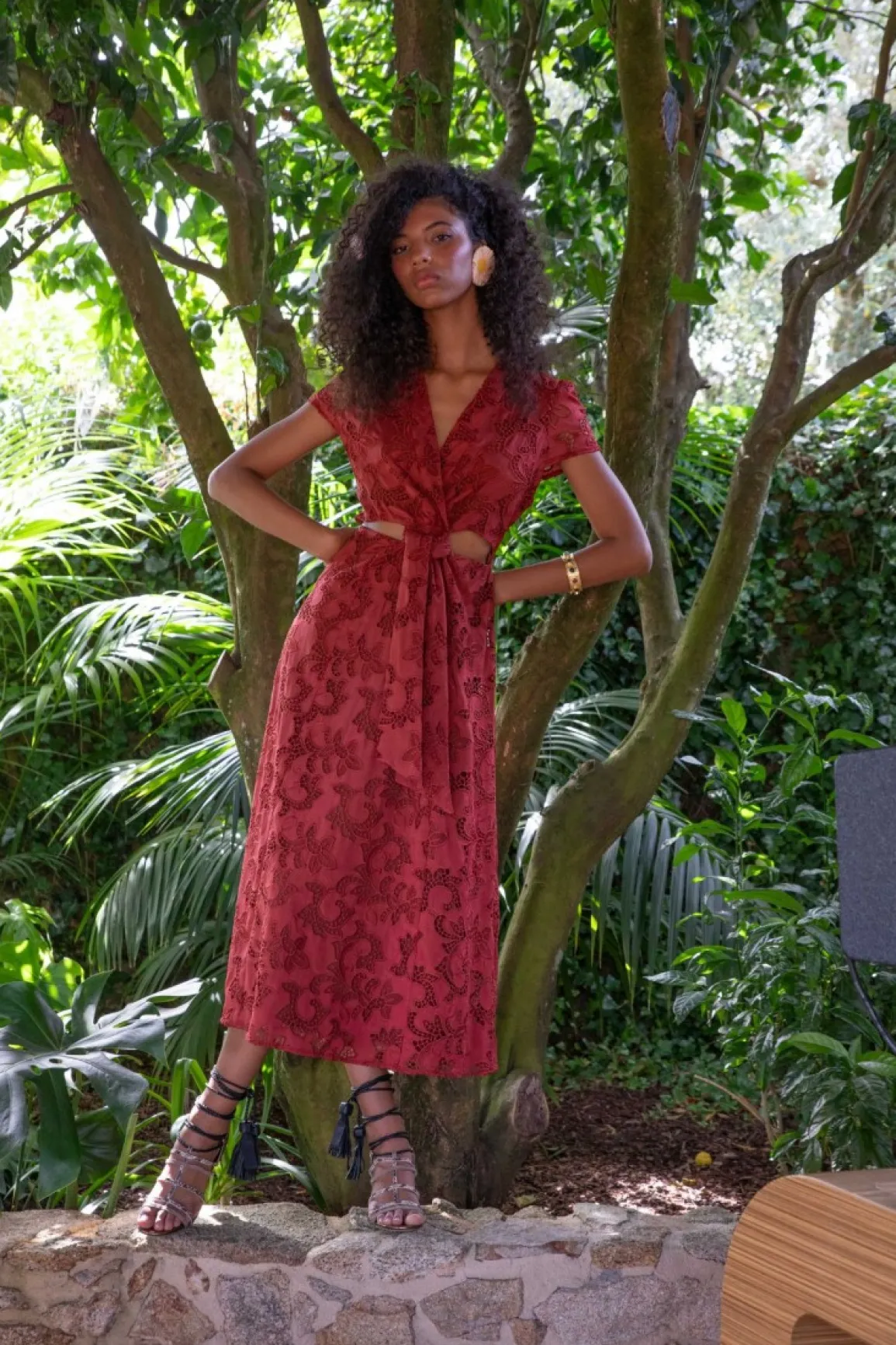 Discount VESTIDO ALBABURDEOS Midi dresses