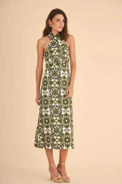 New VESTIDO ANAHIESTAMPADO VERDE Midi dresses
