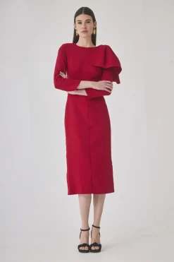 Outlet VESTIDO BARBARANROJO Midi dresses