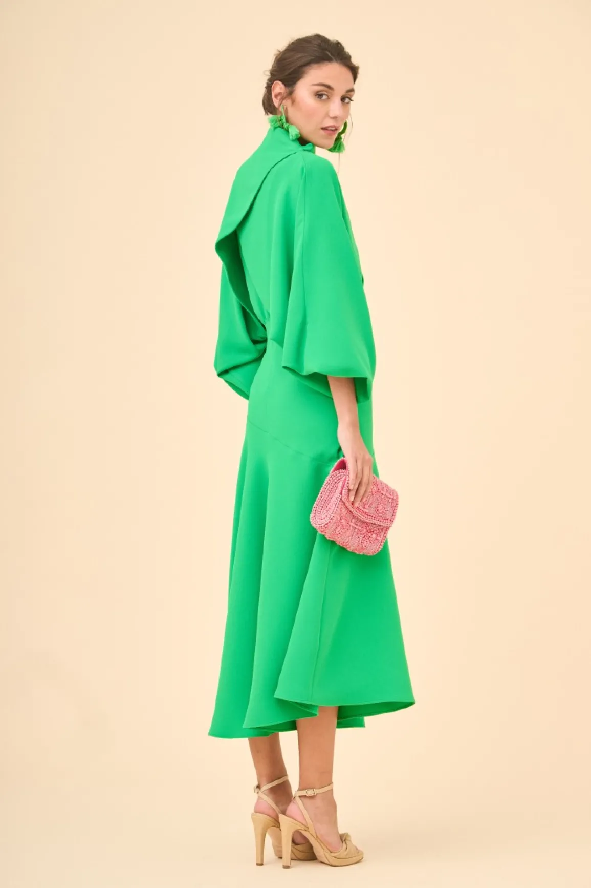 Hot VESTIDO BONNYESTAMPADO VERDE Midi dresses