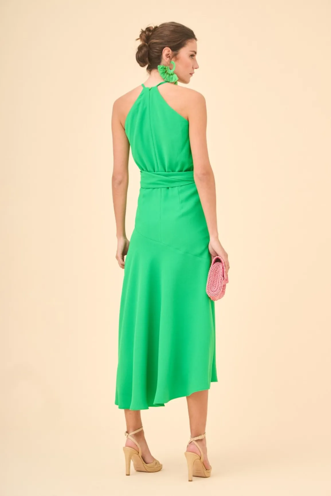 Hot VESTIDO BONNYESTAMPADO VERDE Midi dresses