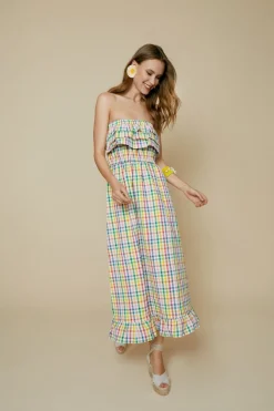 Fashion VESTIDO CHECKMULTICOLOR Dresses