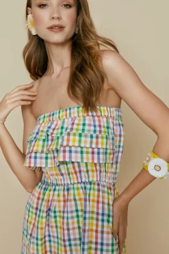 Fashion VESTIDO CHECKMULTICOLOR Dresses