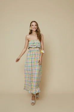 Fashion VESTIDO CHECKMULTICOLOR Dresses