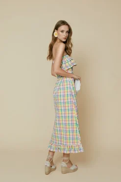 Fashion VESTIDO CHECKMULTICOLOR Dresses