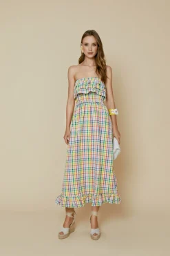 Fashion VESTIDO CHECKMULTICOLOR Dresses