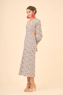 Hot VESTIDO CLEVAESTAMPADO Midi dresses