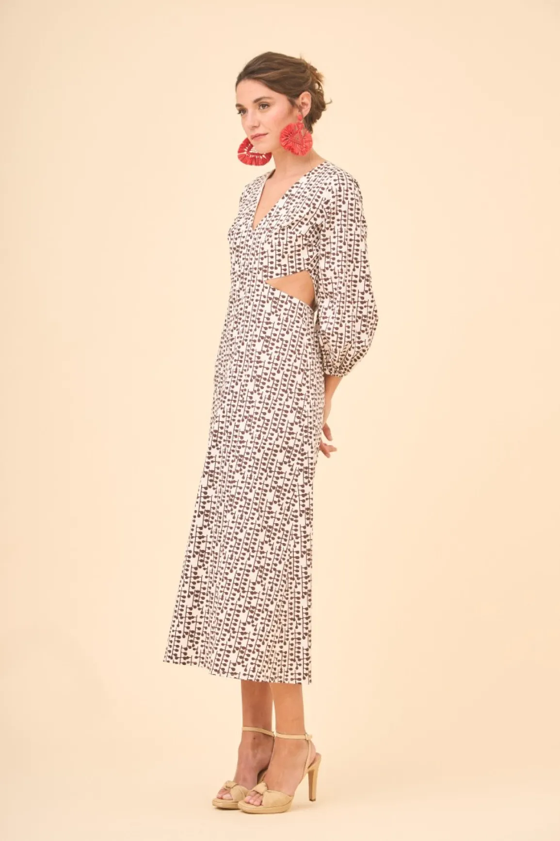 Hot VESTIDO CLEVAESTAMPADO Midi dresses