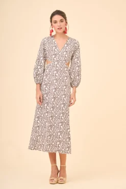 Hot VESTIDO CLEVAESTAMPADO Midi dresses