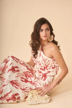 New VESTIDO Corailestampado Midi dresses