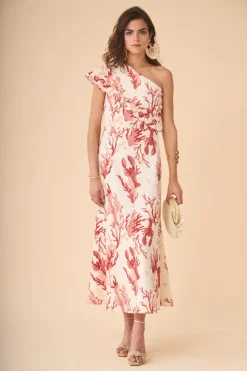 New VESTIDO Corailestampado Midi dresses