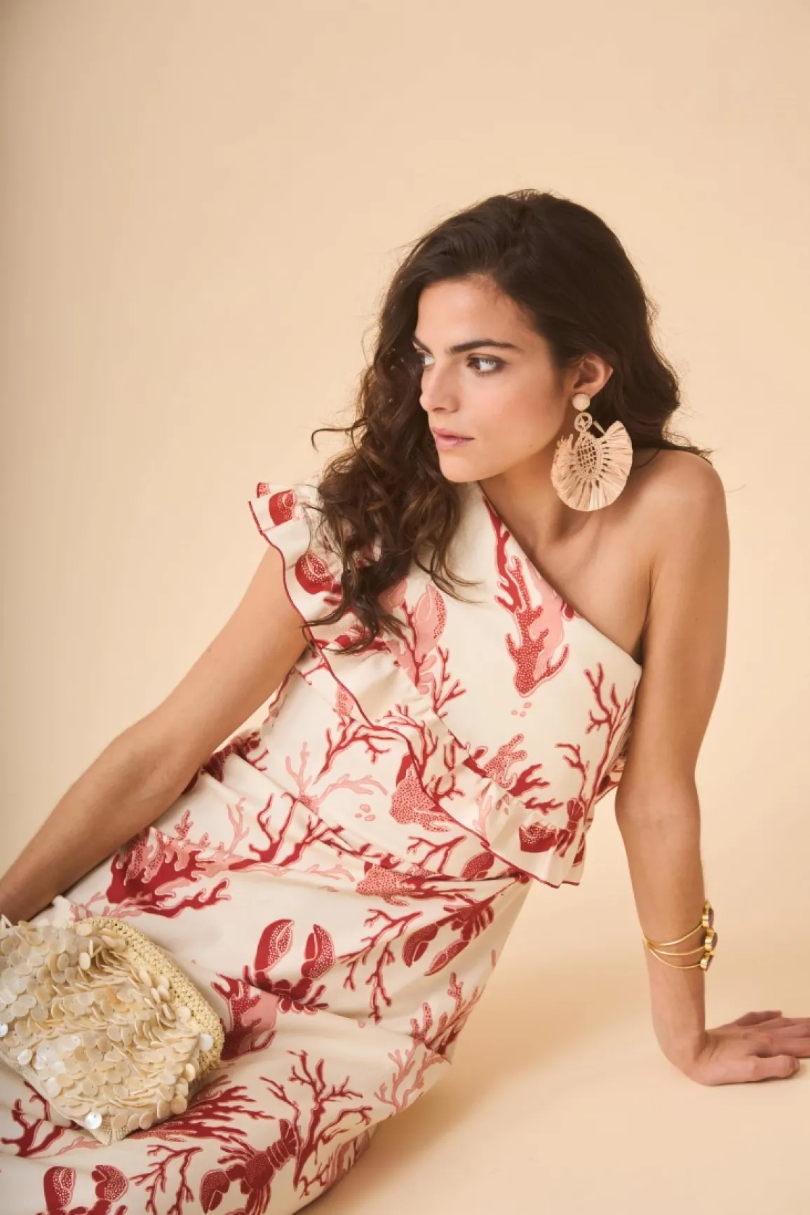 New VESTIDO Corailestampado Midi dresses
