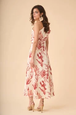 New VESTIDO Corailestampado Midi dresses