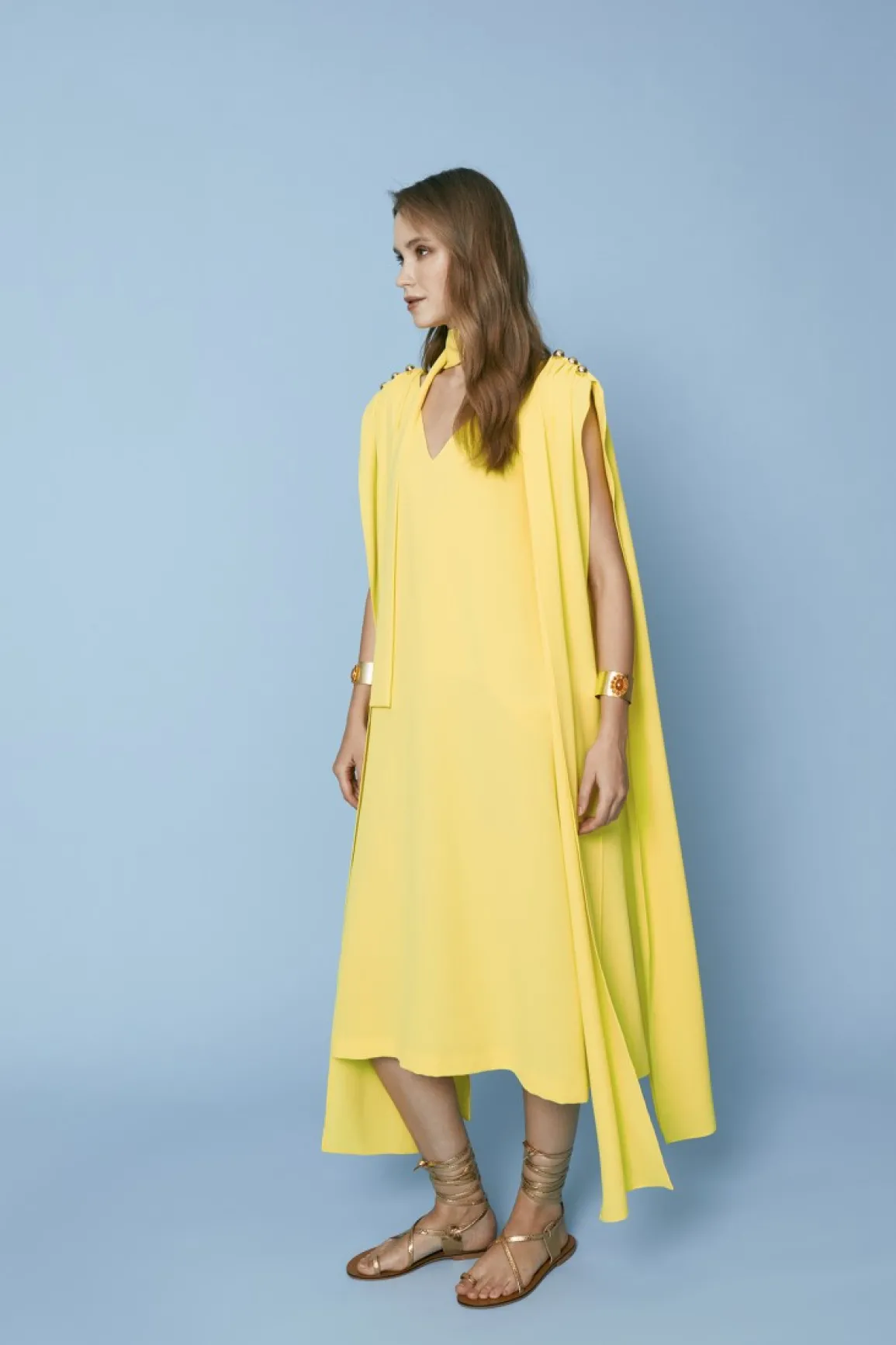 Outlet VESTIDO COSMINAAMARILLO Midi dresses