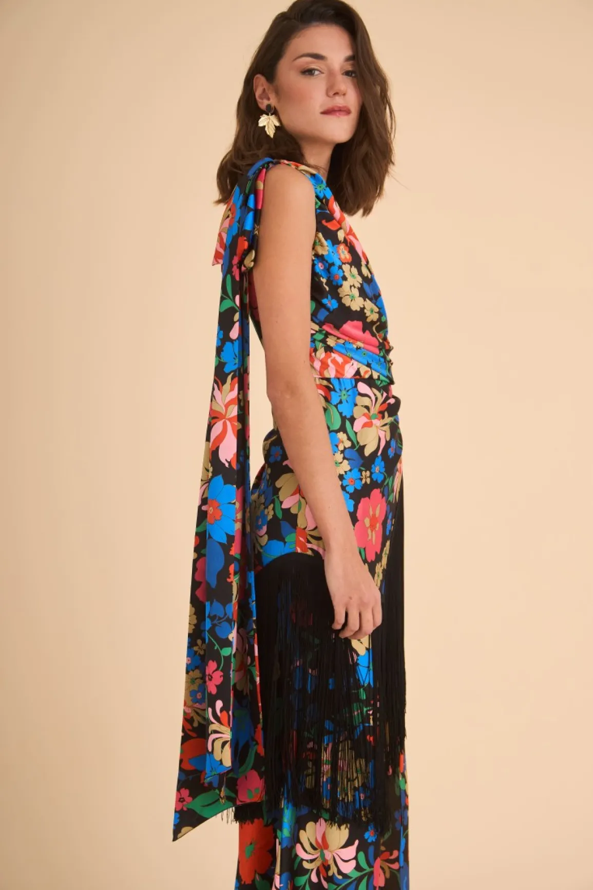Fashion VESTIDO DONOSAESTAMPADO Midi dresses