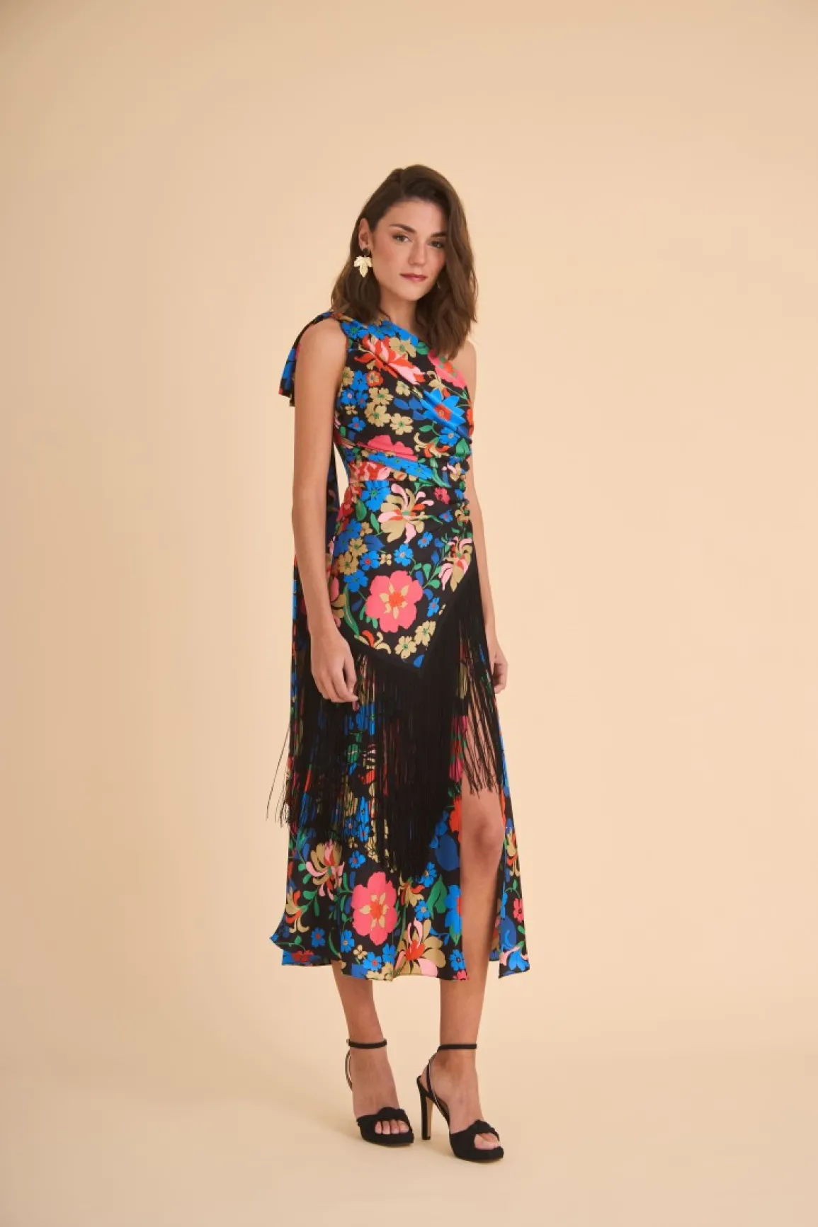 Fashion VESTIDO DONOSAESTAMPADO Midi dresses