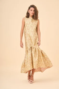 Sale VESTIDO DORÉESTAMPADO Long dresses