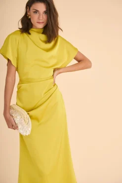 Clearance VESTIDO ELBAMOSTAZA Midi dresses