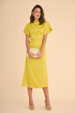 Clearance VESTIDO ELBAMOSTAZA Midi dresses