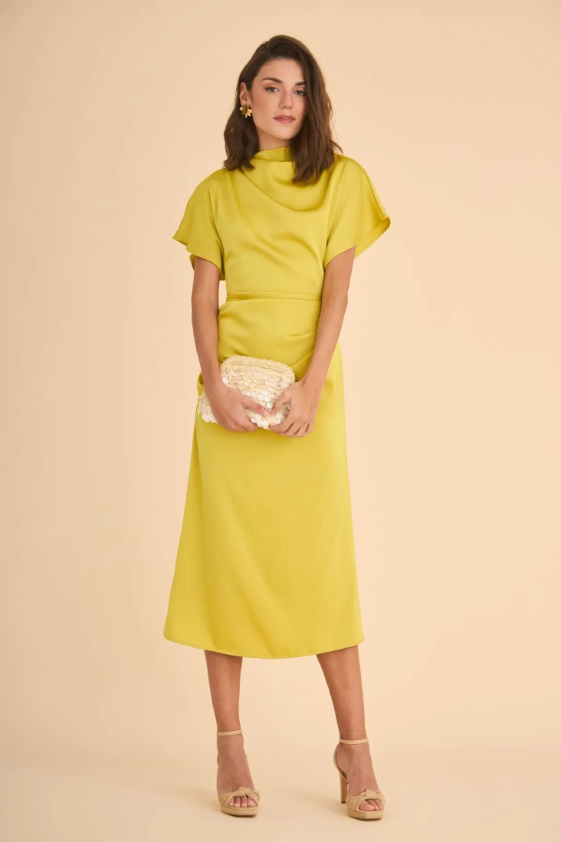 Clearance VESTIDO ELBAMOSTAZA Midi dresses