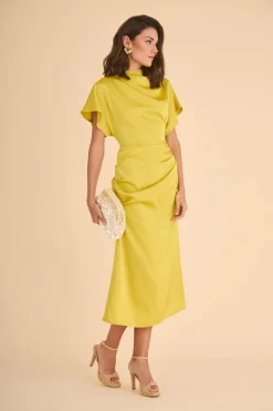 Clearance VESTIDO ELBAMOSTAZA Midi dresses
