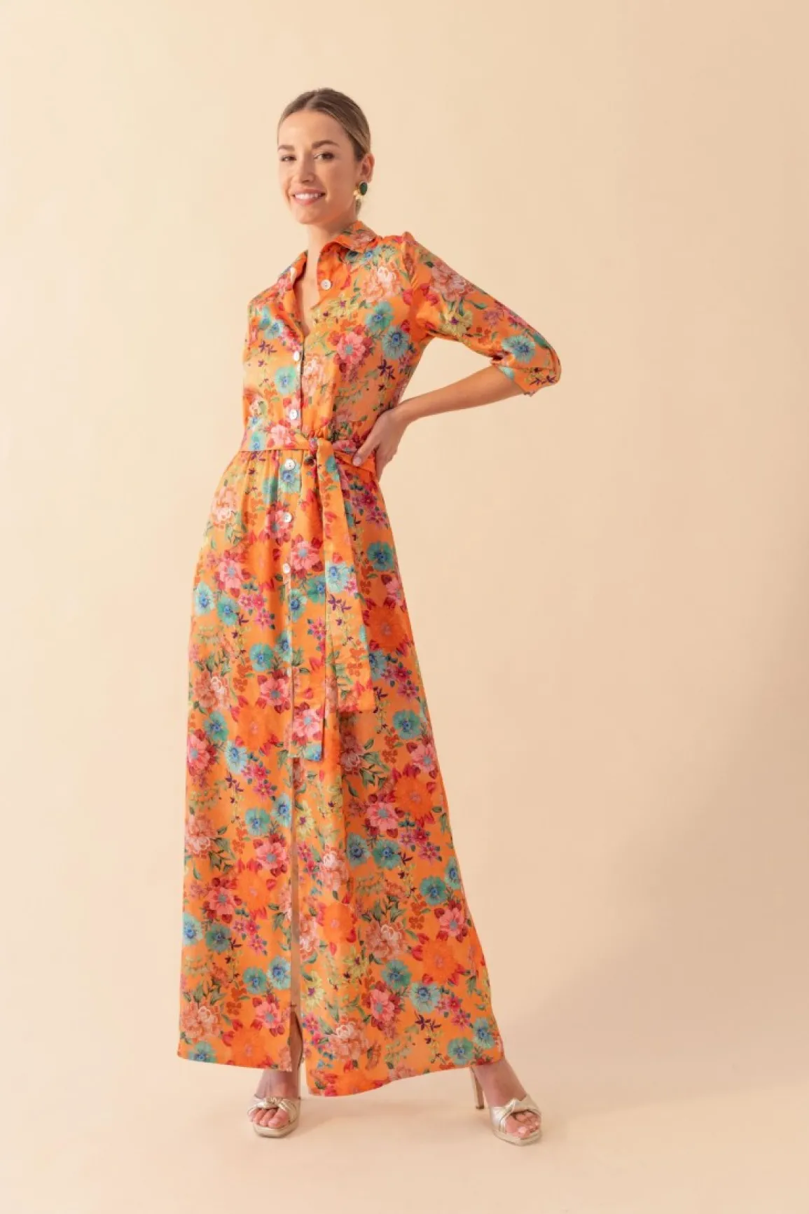 Best VESTIDO FARFALLENARANJA Long dresses