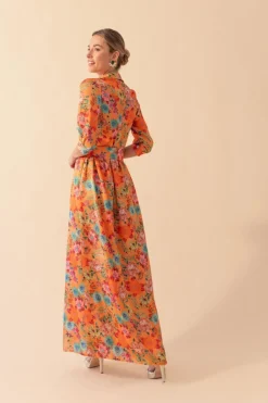 Best VESTIDO FARFALLENARANJA Long dresses