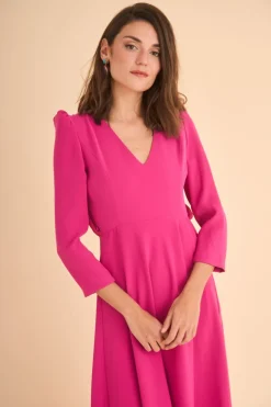 Online VESTIDO FIOREMBFUCSIA MARIA BARAZA X COOSY|Midi dresses
