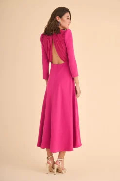 Online VESTIDO FIOREMBFUCSIA MARIA BARAZA X COOSY|Midi dresses