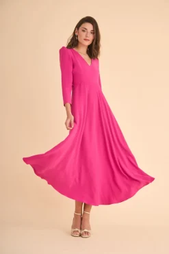 Online VESTIDO FIOREMBFUCSIA MARIA BARAZA X COOSY|Midi dresses